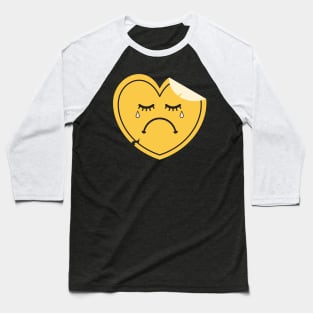 Sad Heart Baseball T-Shirt